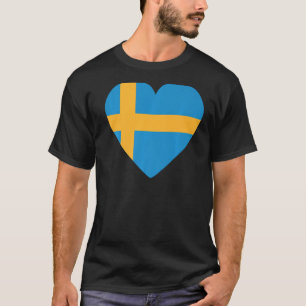 T-shirt Drapeau national de Suède souvenir pour hommes fem