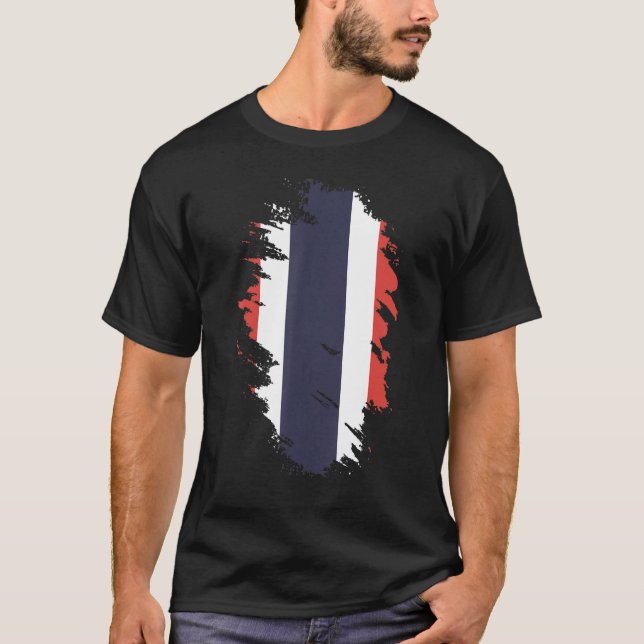 T-shirt Drapeau national de Thaïlande souvenir pour les fe (Devant)