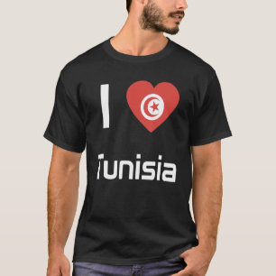 T-shirt Drapeau national de Tunisie souvenir pour hommes f