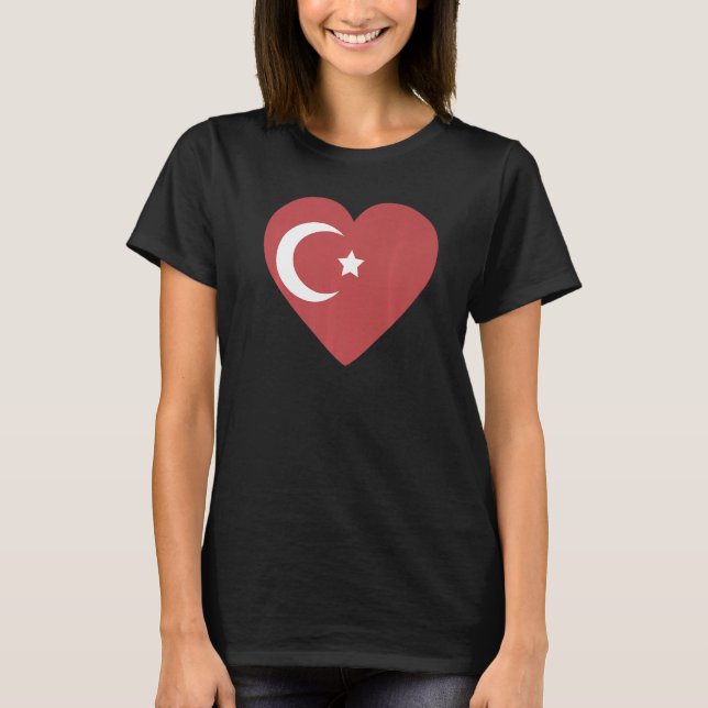 T-shirt Drapeau national de Turquie souvenir pour hommes f (Devant)