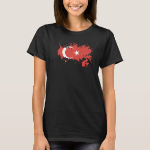 T-shirt Drapeau national de Turquie souvenir pour les femm