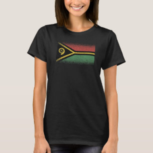 T-shirt Drapeau national de Vanuatu souvenir pour les femm