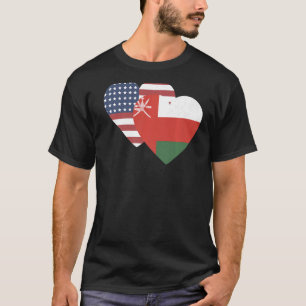 T-shirt Drapeau national d'Oman souvenir pour les femmes
