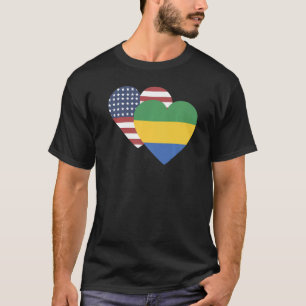 T-shirt Drapeau national du Gabon souvenir pour hommes fem