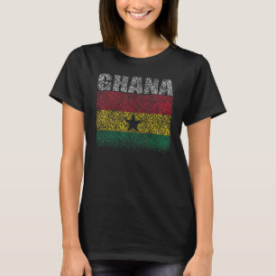 T-shirt Drapeau national du Ghana souvenir pour les femmes