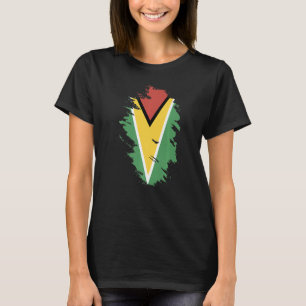 T-shirt Drapeau national du Guyana souvenir pour hommes fe