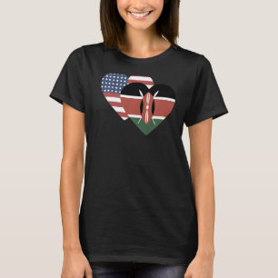 T-shirt Drapeau national du Kenya souvenir pour hommes fem