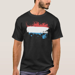 T-shirt Drapeau national du Luxembourg souvenir pour homme