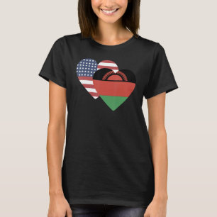 T-shirt Drapeau national du Malawi souvenir pour les femme