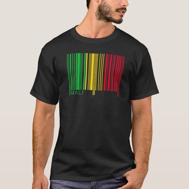 T-shirt Drapeau national du Mali souvenir pour les femmes (Devant)