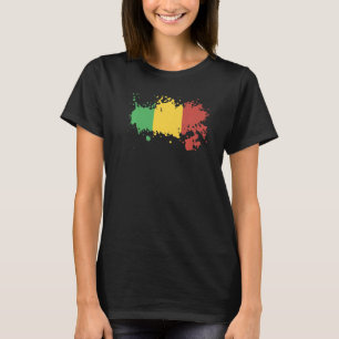 T-shirt Drapeau national du Mali souvenir pour les femmes