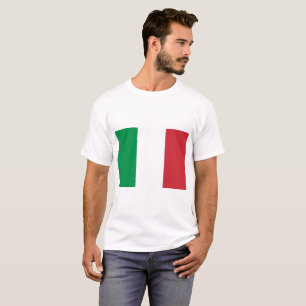 T-shirt Drapeau national du monde de l'Italie