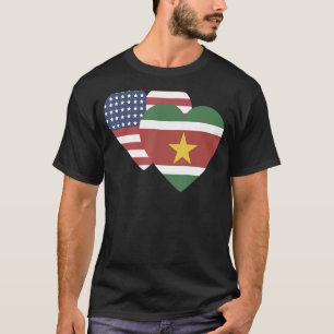 T-shirt Drapeau national du Suriname souvenir pour hommes 