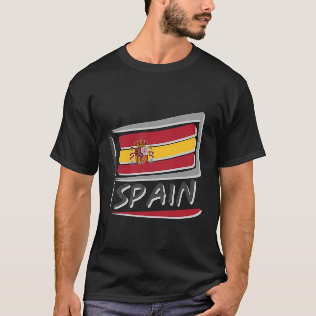 T-shirt Drapeau national espagnol (Devant)