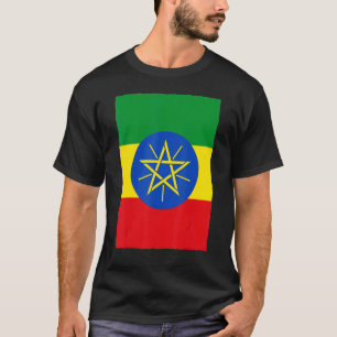 T-shirt Drapeau national éthiopien Vintage rétro Éthiopie