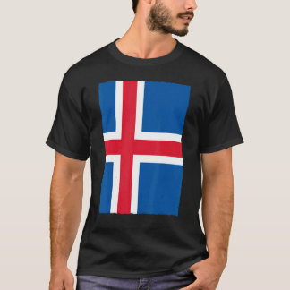 T-shirt Drapeau national Vintage rétro islandais Viking Ic