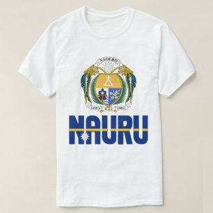 T-shirt Drapeau Nauru et blason Patriotique