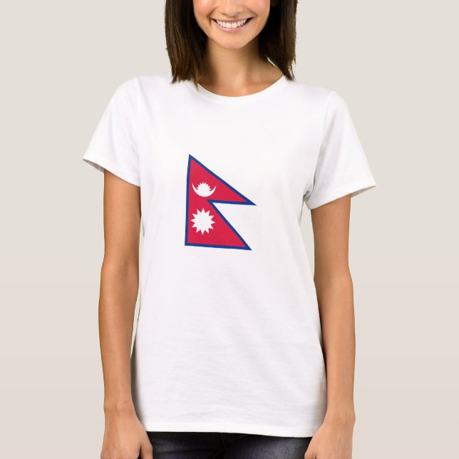 T-shirt Drapeau népalais (Devant)