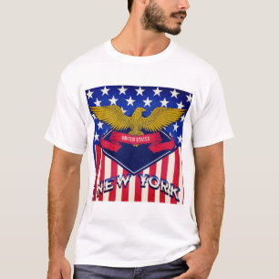 T-shirt Drapeau New York