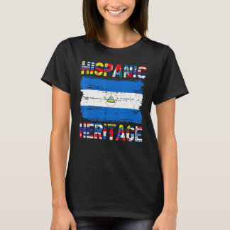 T-shirt Drapeau nicaraguayen vintage Nicaragua Fierté hisp
