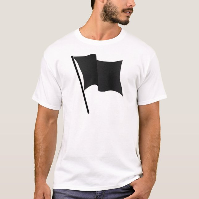 T-shirt Drapeau noir (Devant)