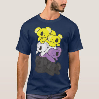 T-shirt Drapeau non binaire Fierté non binaire LGBTQ Koala