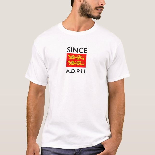 T-shirt "drapeau normand 2 léopards" - SINCE A.D.911 (Devant)