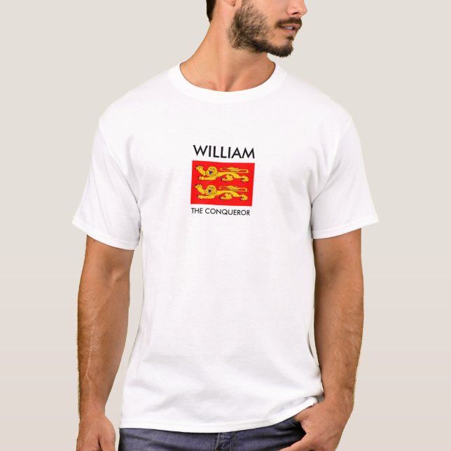 T-shirt "DRAPEAU NORMAND léopards" "WILLIAM THE CONQUEROR" (Devant)