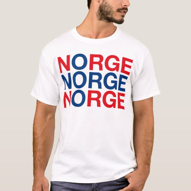 T-shirt Drapeau NORVÈGE (Devant)