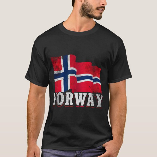 T-shirt Drapeau norvégien (Devant)