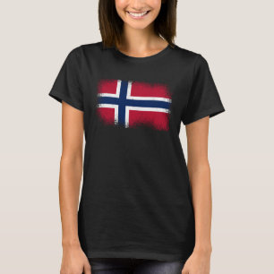 T-shirt Drapeau norvégien Norvège