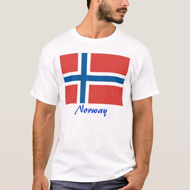 T-shirt Drapeau norvégien/ Norvège (Devant)