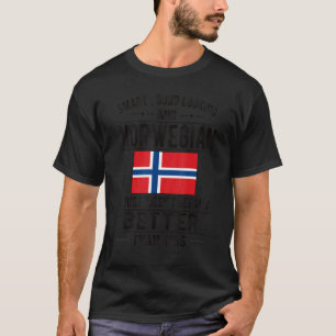 T-shirt Drapeau norvégien Norvège Drapeau norvégien Drapea