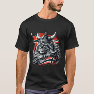 T-shirt Drapeau norvégien Viking Norvège
