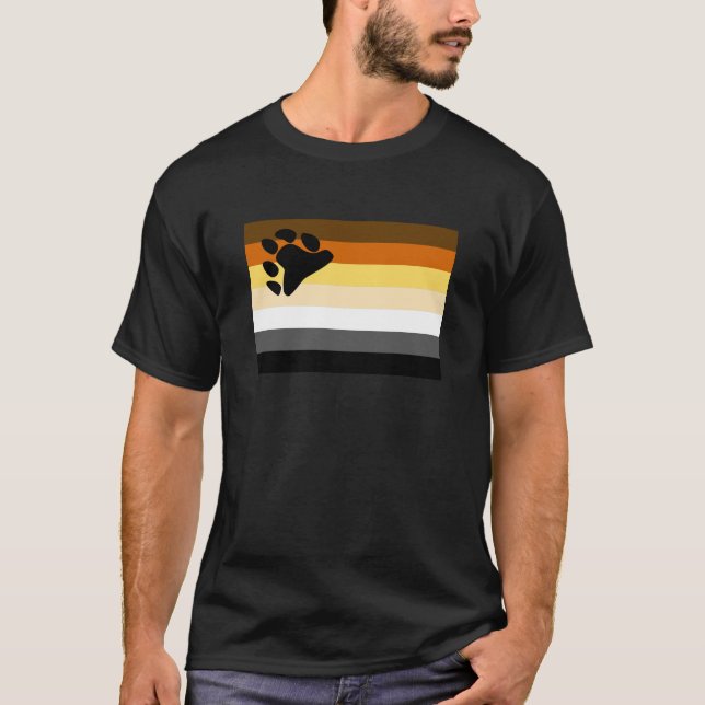 T-SHIRT DRAPEAU OFFICIEL DE LA FIERTÉ DE L'OURS (Devant)