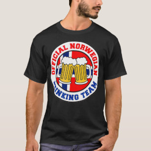 T-shirt Drapeau officiel de l'équipe norvégienne de boisso
