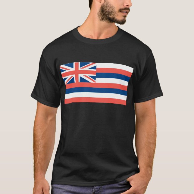 T-shirt Drapeau officiel d'état d'Hawaï (Devant)