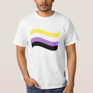 T-shirt Drapeau ondoyant non binaire