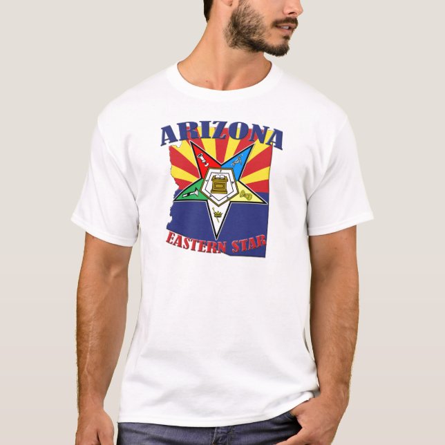 T-shirt Drapeau oriental d'état d'étoile de l'Arizona (Devant)