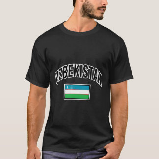T-shirt Drapeau Ouzbékistan Fière Ouzbek