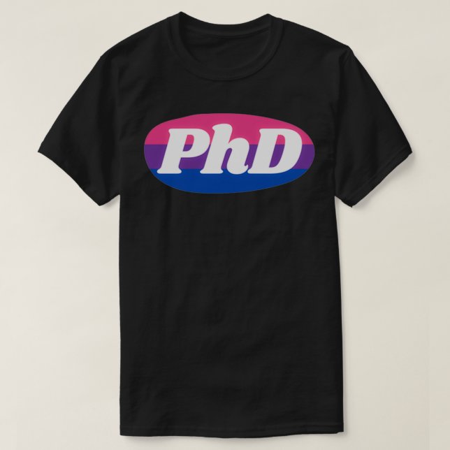 T-shirt drapeau ovale phd (Design devant)
