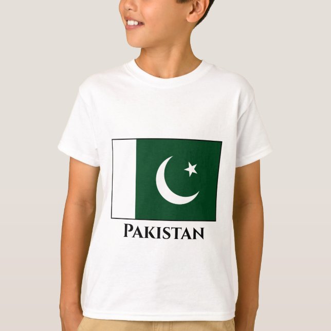 T-shirt Drapeau pakistanais (Devant)