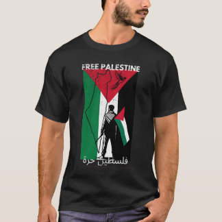 T-SHIRT DRAPEAU PALESTINE LIBRE