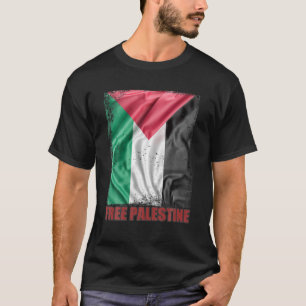 T-shirt Drapeau palestinien Arabe Palestinien détendu Libr