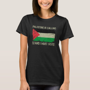 T-shirt Drapeau palestinien vintage la Palestine appelle e
