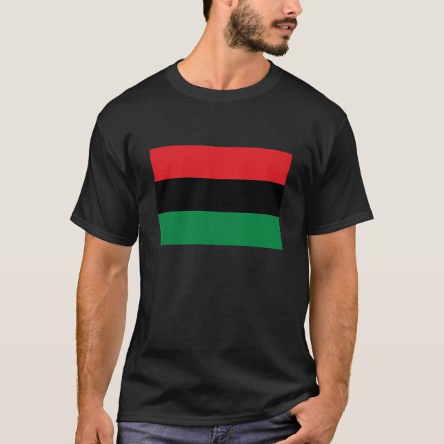 T-shirt Drapeau panafricain et drapeau unia, symbole (Devant)