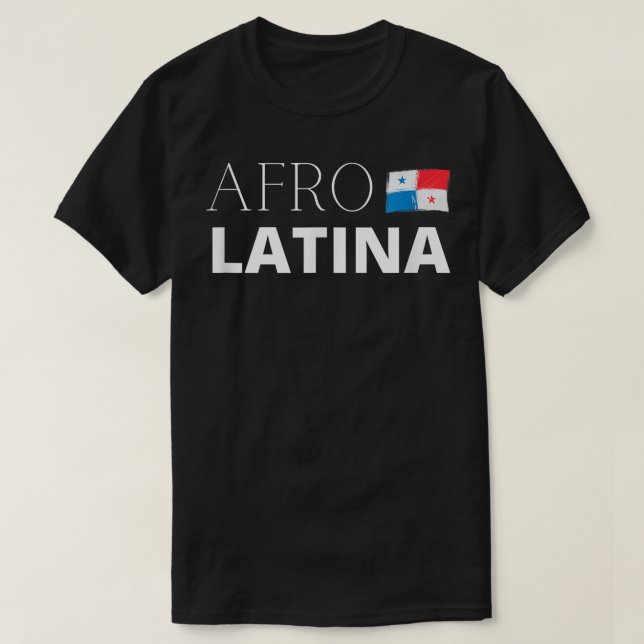 T-shirt Drapeau panaméen AfroLatina Panama Afro Latina (Design devant)