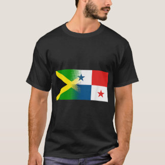 T-shirt Drapeau panaméen jamaïcain Jamaïque Panama