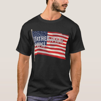T-shirt Drapeau papa patriotique PèrePapaPops cadeau