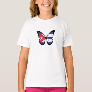 T-shirt Drapeau papillon cubain
